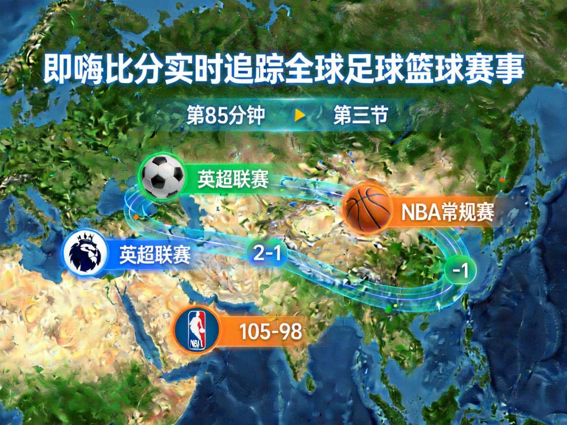 即嗨比分实时追踪全球足球篮球赛事地图与比分流 - 覆盖全球赛事